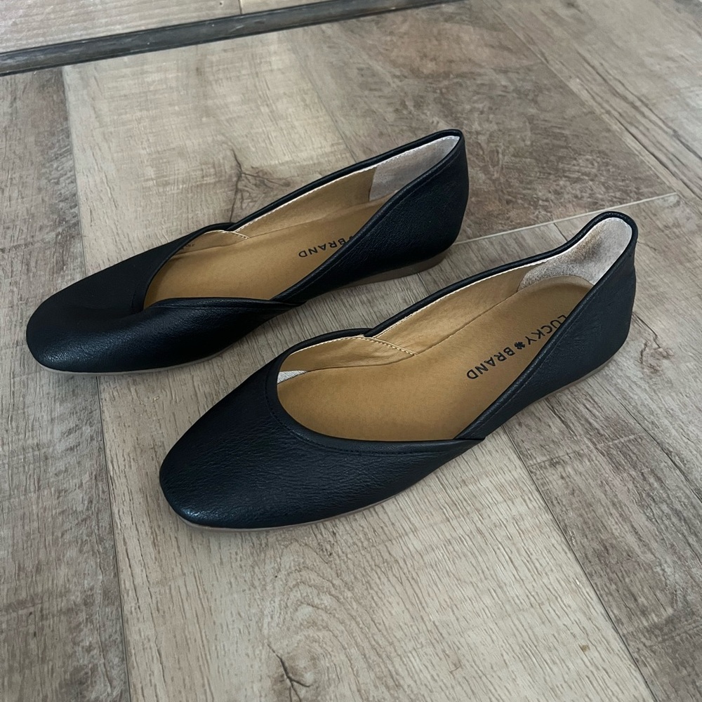 Lucky Brand ballet black flats